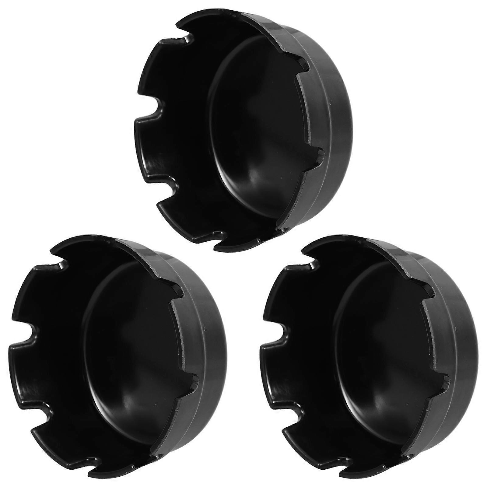 Plastic Ash Tray Decorative Ashtray Portable Ashtray Outdoor Use 3Pcs