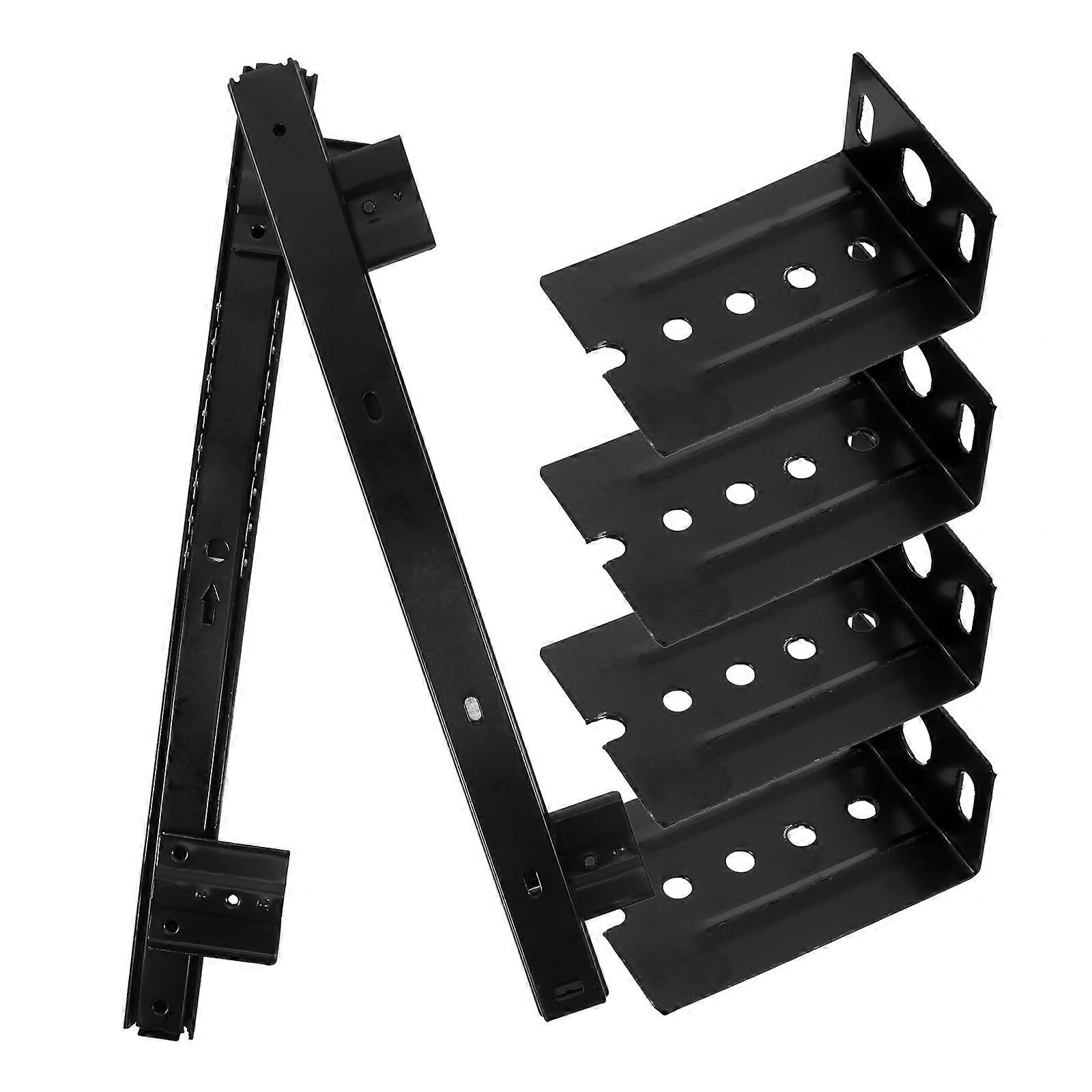 Keyboard Track Guides Steel Replacement Guide Rail Side Mount Keyboard Slide for Office Use 1Set