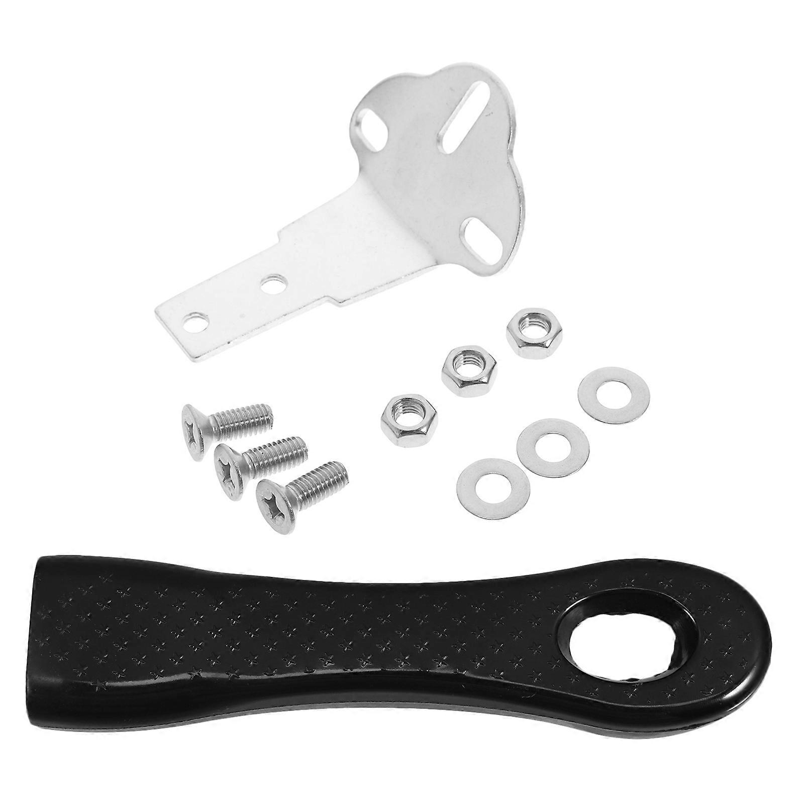 Black Adjustable Frying Pan Handle for Cooking Comfort Replacement