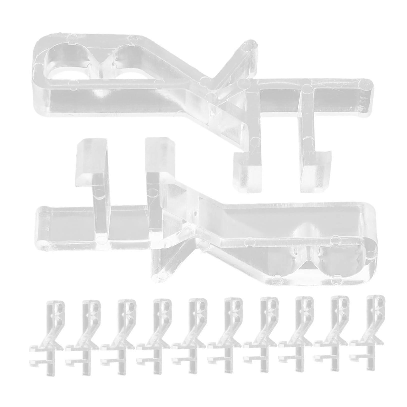 20Pcs Vertical Blinds Valance Clips Replacement, Transparent Universal Fit for Secure Blind Hold