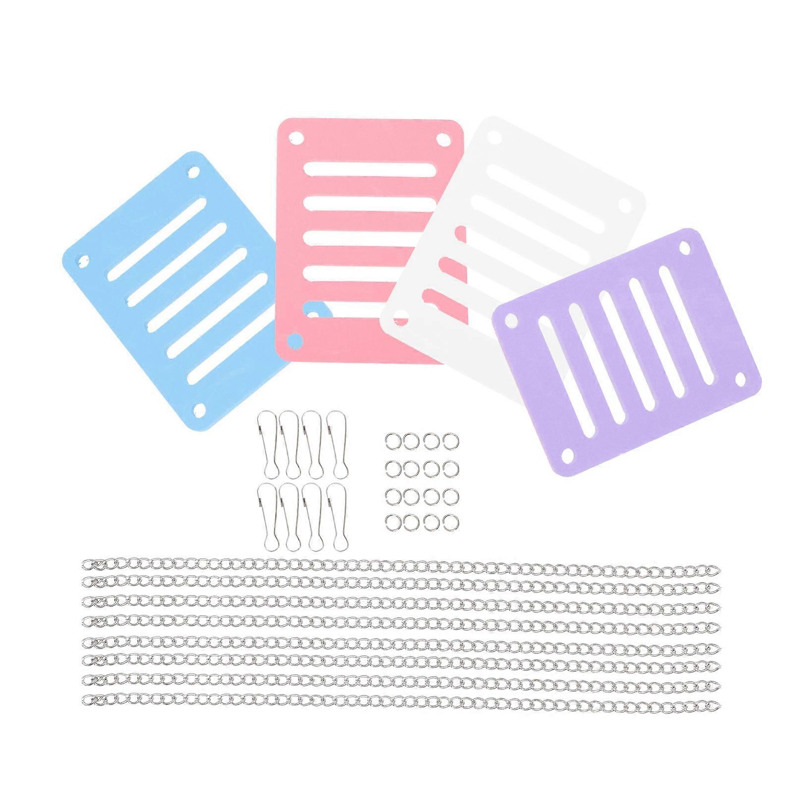 Hamster Swing Toy Plastic Jumping Board for Pets 4Pcs Set