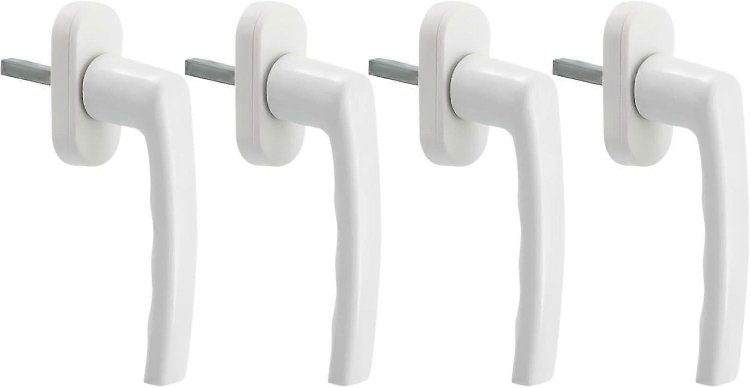 White Window Handle, 4 Pieces Universal Window Handle, Aluminum Window Handle Fits Left and Right