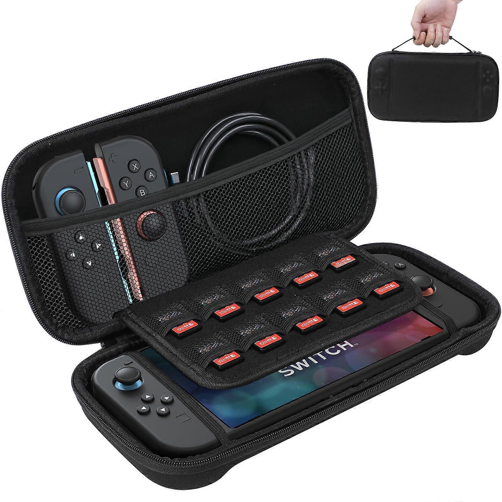 Carrying Case for Nintendo Switch 2, Shockproof Hard Shell Travel Bag with 8 Game Card Slots and Storage