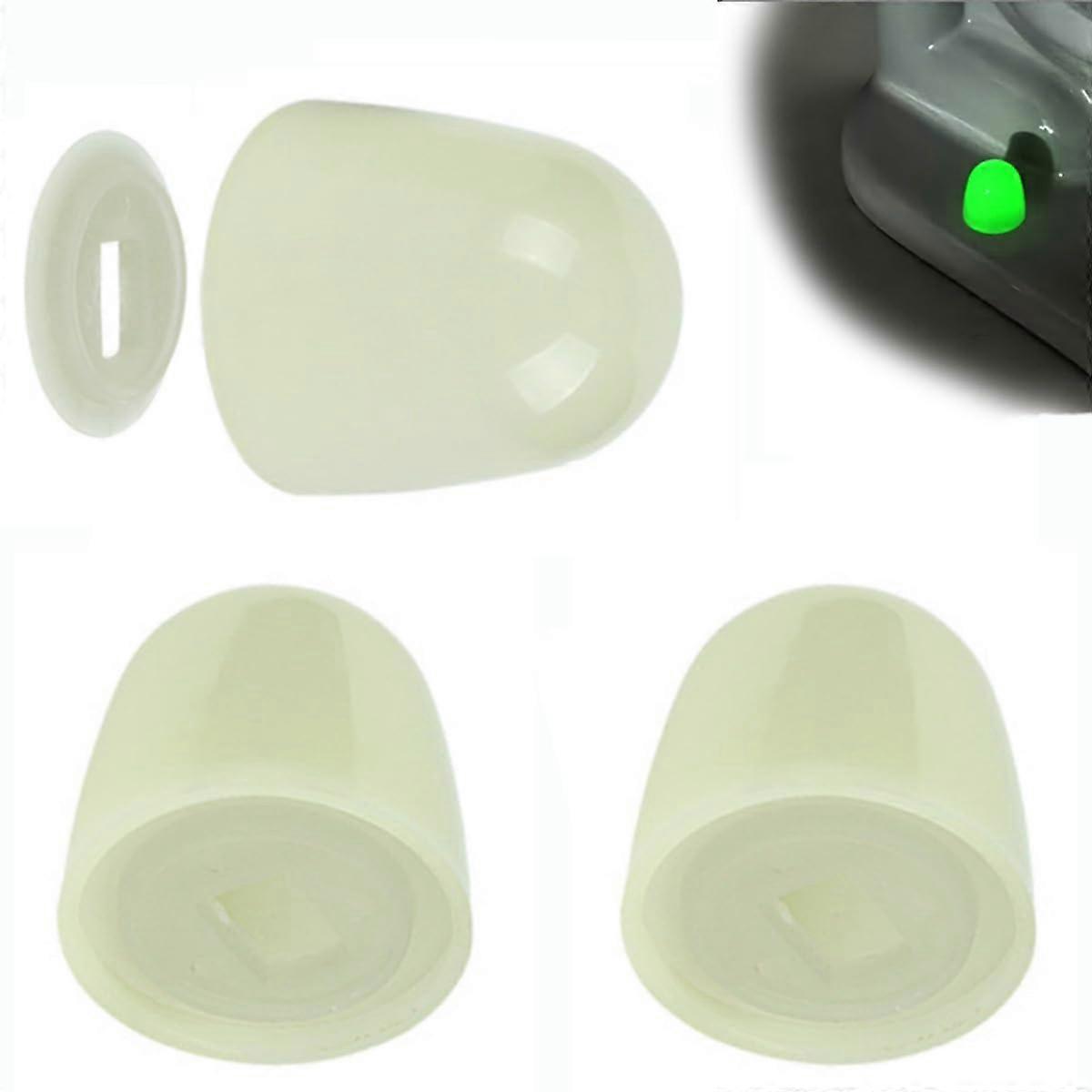 Glow in the Dark Toilet Bolt Caps 4PCS with Washers for Nighttime Safety and Universal Fit