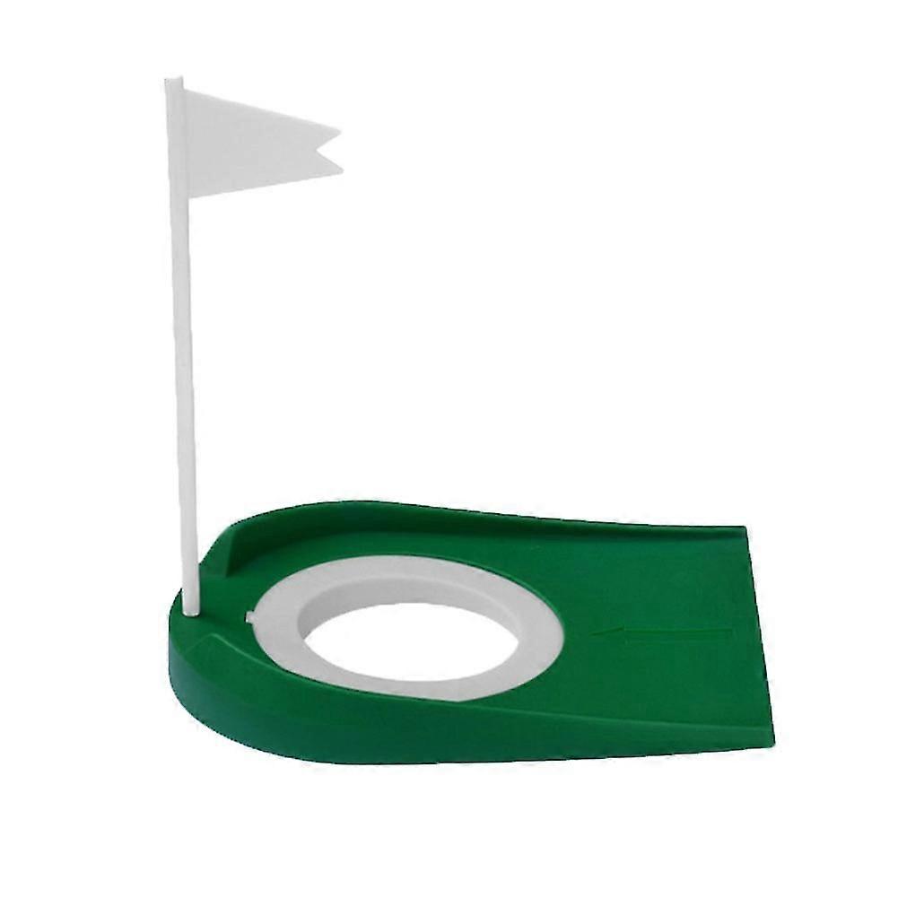 Indoor Golf Putting Cup With Hole Flag Return Ball Training Putter Practice Aids