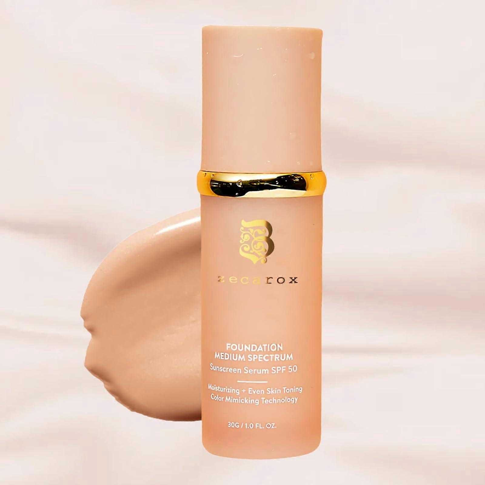 4 in 1 Color Changing SPF50 Foundation Liquid, Medium Coverage, Longwear Waterproof, Hydrating