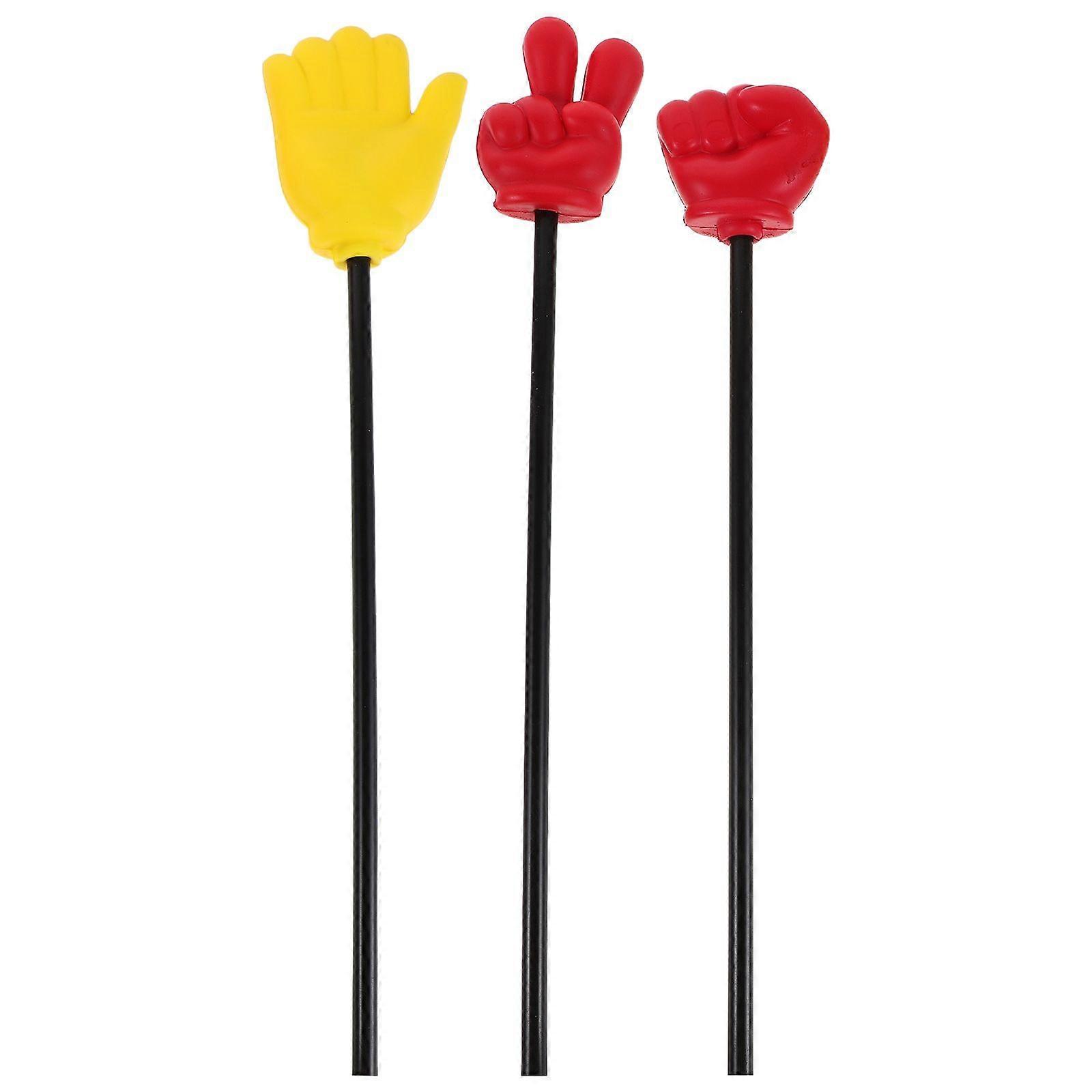 3pcs Foam Finger Pointer Stick: Hand Gesture Party Game Props for Classroom Teaching Dance Performance Prank Activities - Gesture Teaching Pointer for