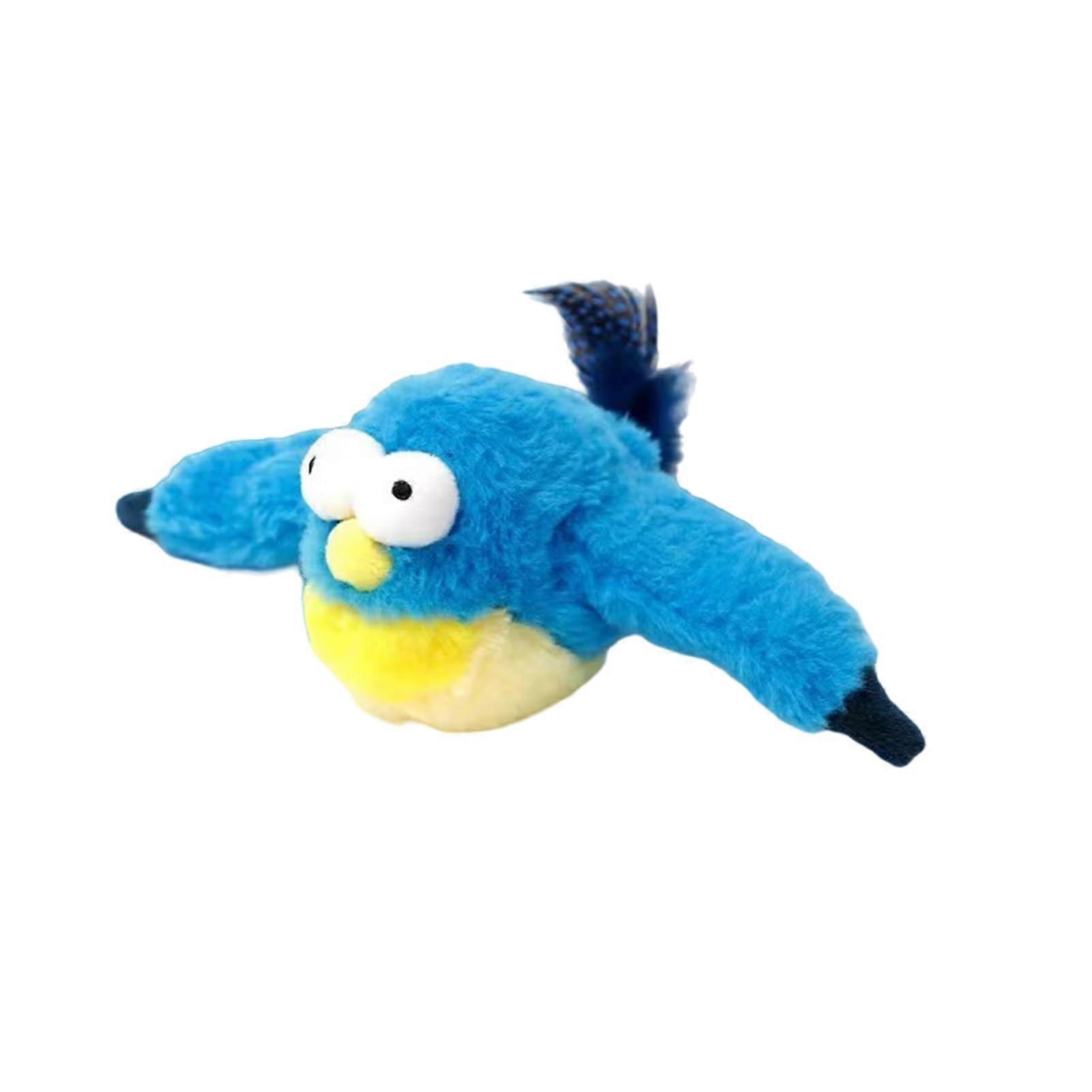 Interactive Flapping Bird Cat Toy with Touch Sensor and Chirping Sounds for Cats and Dogs