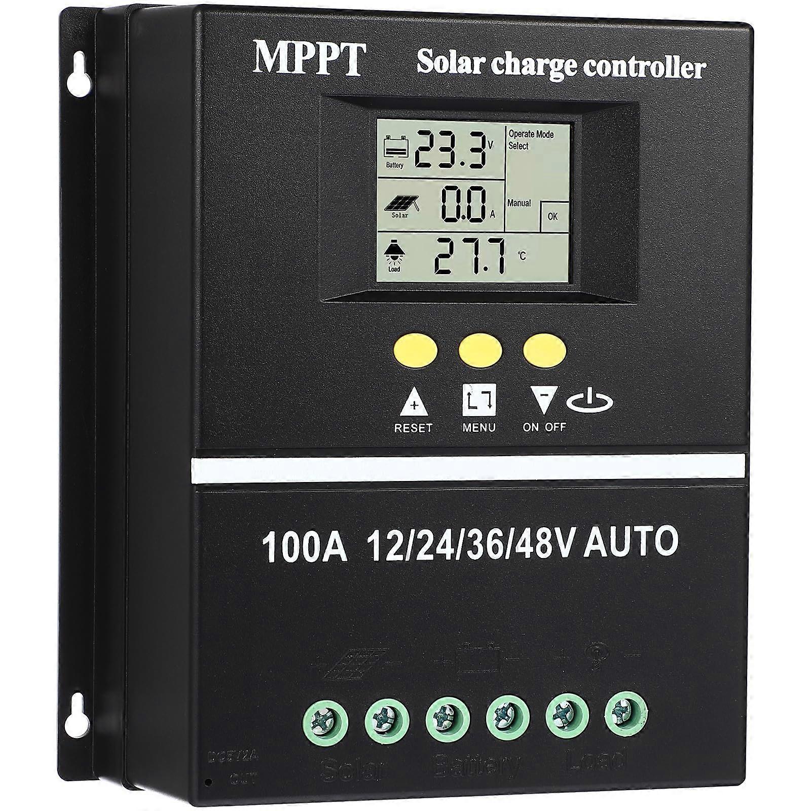 MPPT Solar Charge Controller 100A  Current 12V 24V 48V Off Grid with 98% Efficiency