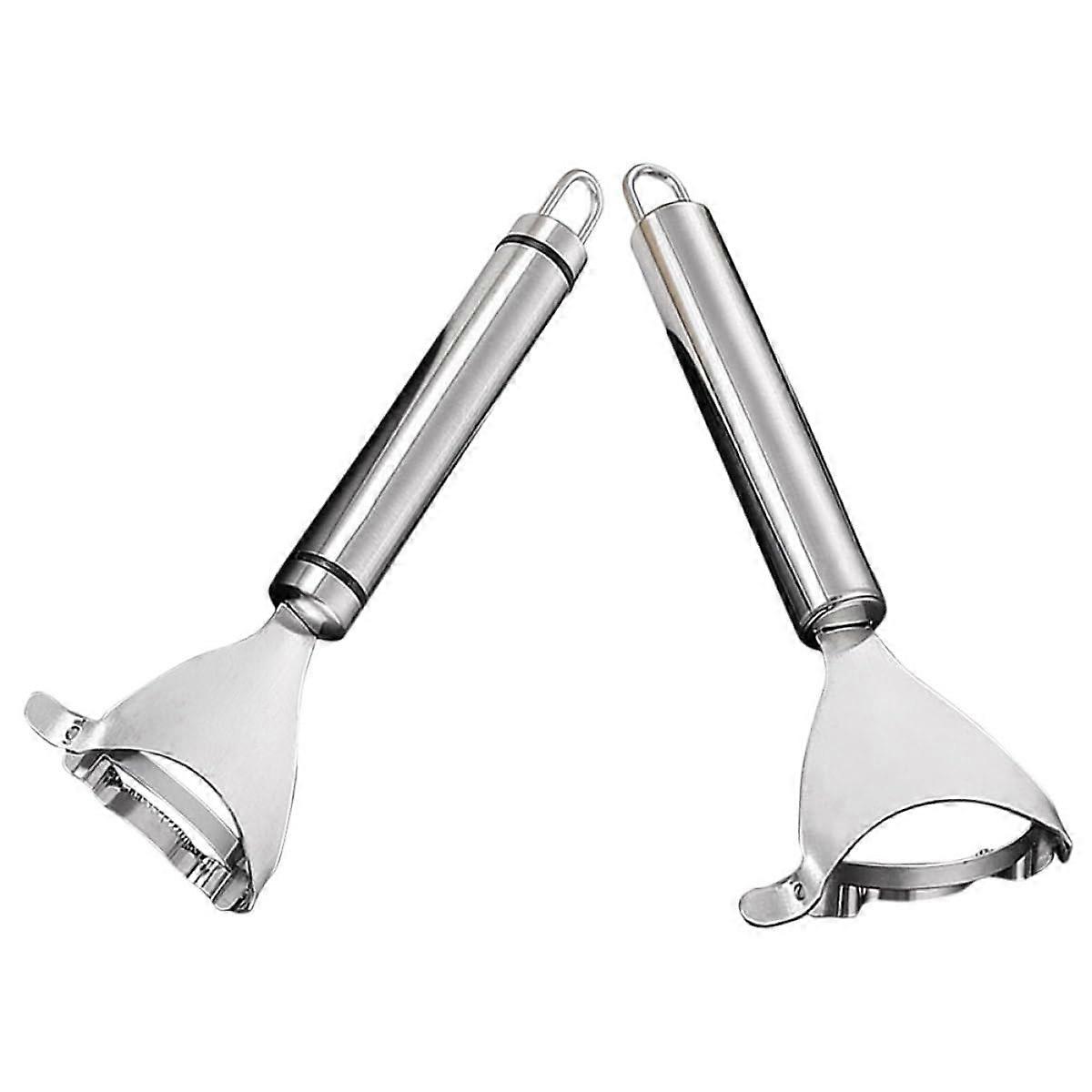 2pcs Stainless Steel Corn Peeler and Stripper with Ergonomic Handle for Fast Kernel Removal Ref: 9100