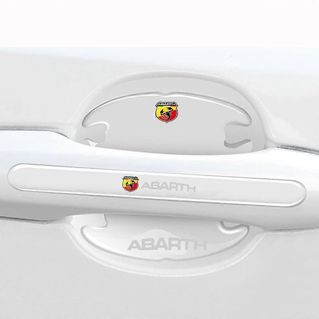 8 PCS Waterproof Car Door Handle Protector Scratch Guard for Abarth 500C 20102014