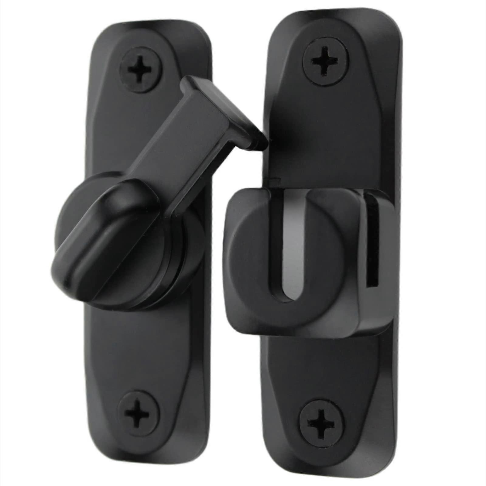 Heavy Duty Gate Latch Lock with Adjustable 90180° Angle and AntiTheft Knob for Outdoor Use