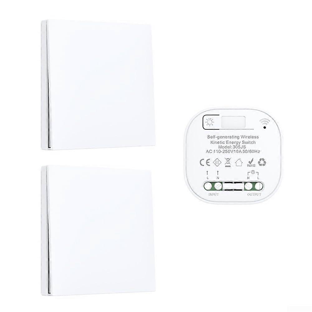 Wireless Waterproof Remote Control Light Switch, Battery, Easy Install for Indoor Outdoor Lighting