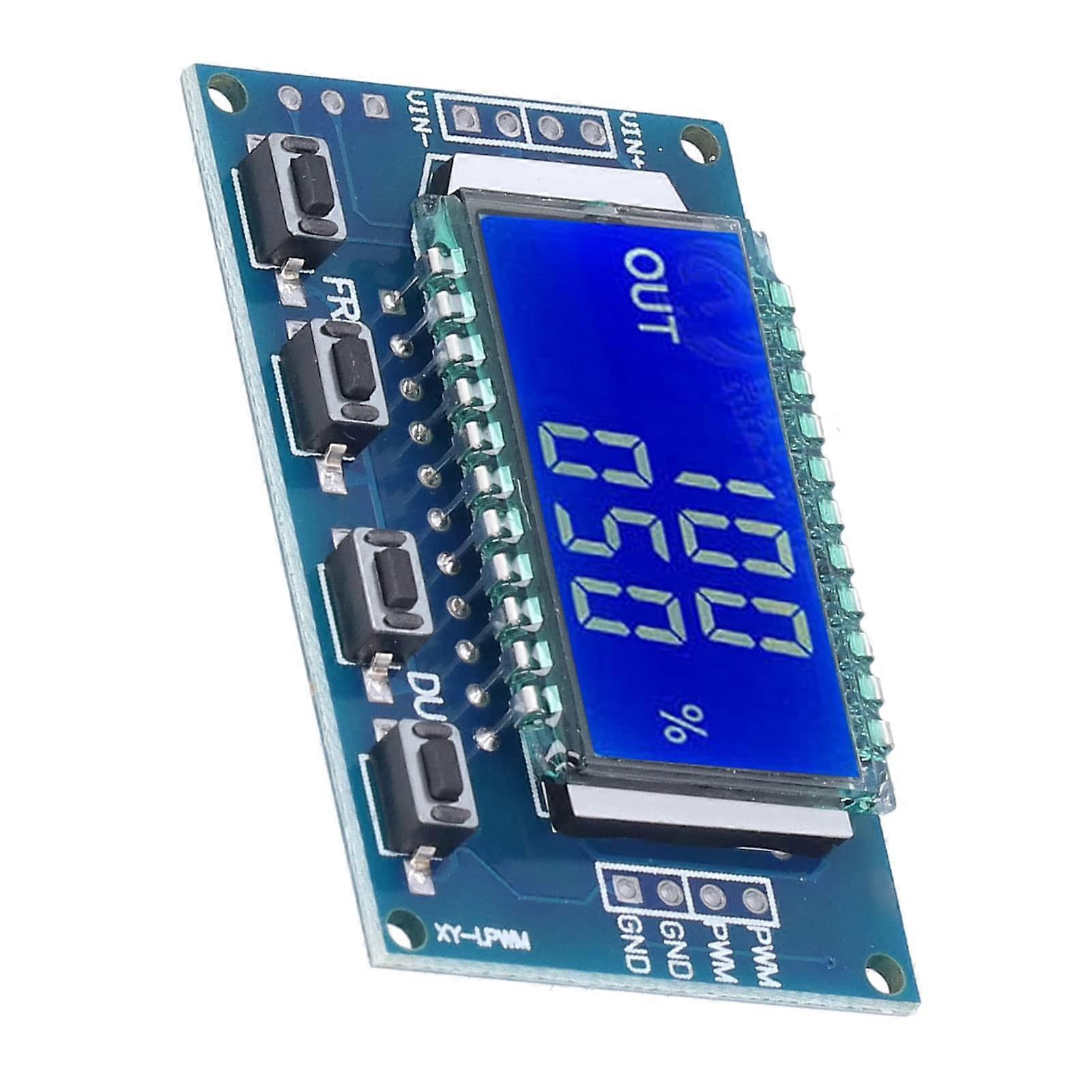 PWM Signal Generator with LCD Display for Precise Control and Adjustable Frequency Range