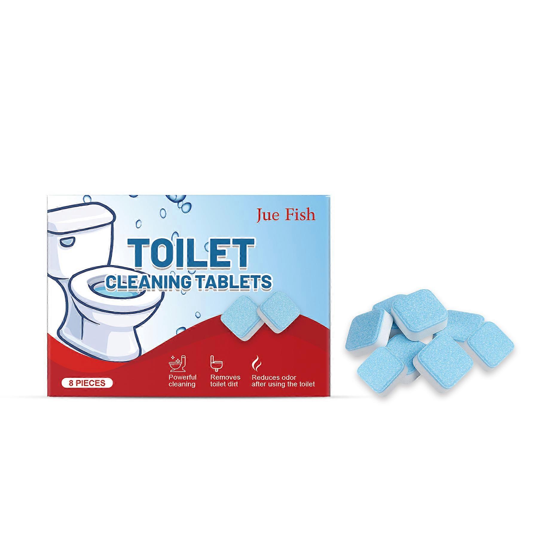 Automatic Bathroom Cleaning Tablets, Remove Dirt, Odor, Scale, Fresh Fragrance ,8pcs