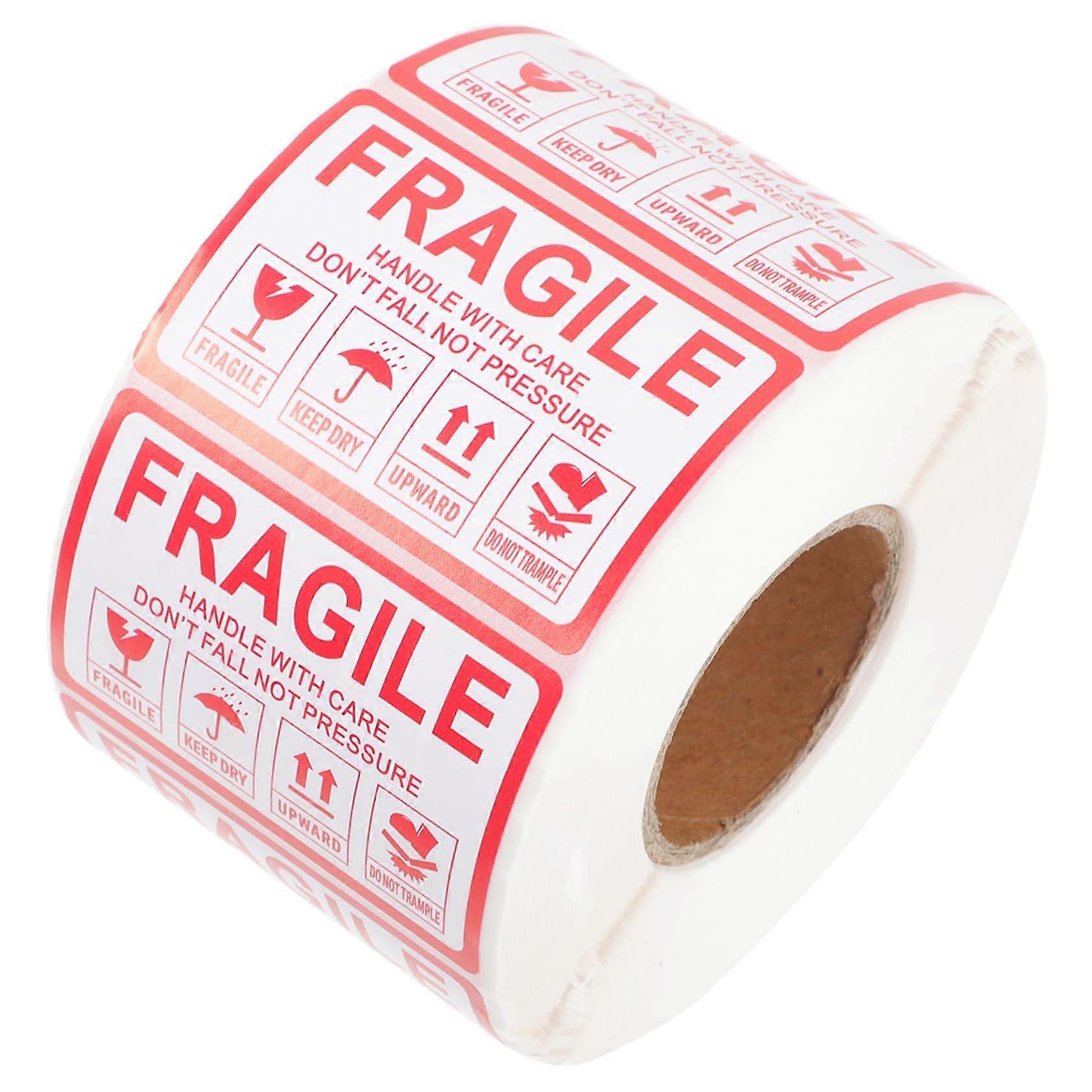 Removable Fragile  Labels with Bold Warning Message for Boxes Moving and Logistics