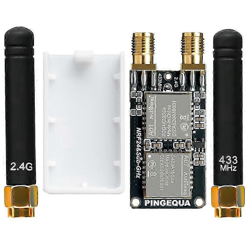 2-in-1 RF Devboard High Performance NRF24 + CC1101 Wireless Module 2.4GHz & 433MHz Sniffer Auto-Switch GPIO
