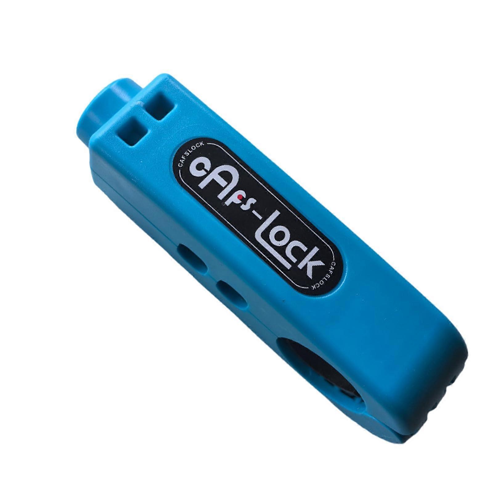 Motorcycle AntiTheft Lock with Front Brake Security for Electric Bike, Scooter and Bicycle, Blue