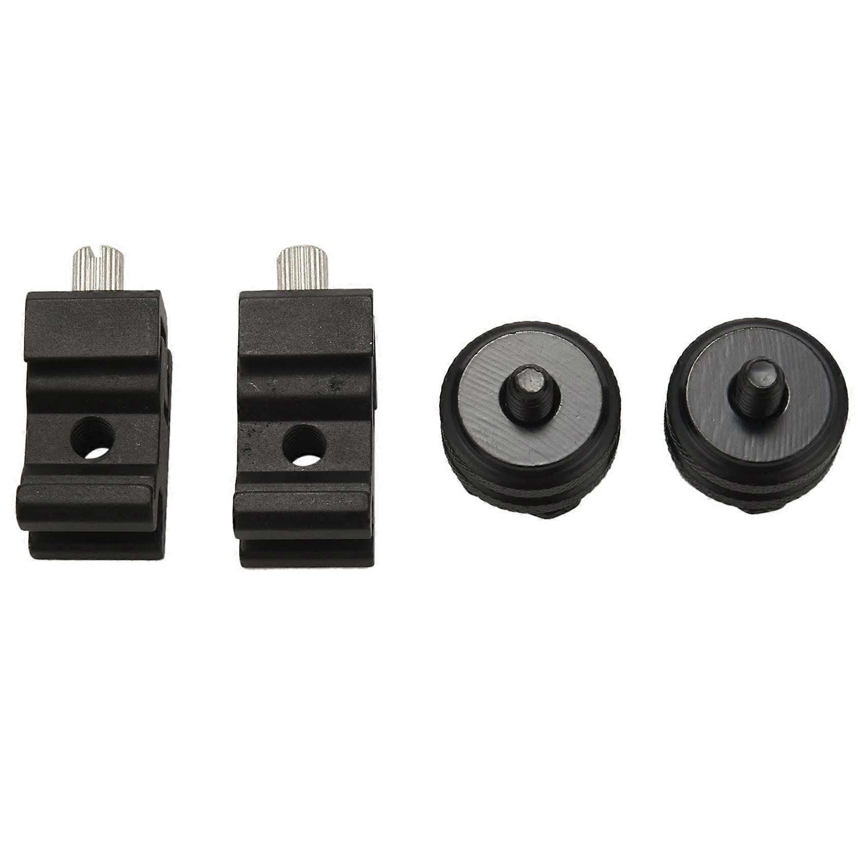 4 Pack Camera Hot Shoe Mount Adapter and Cold Shoe Set 1/4 Inch for DSLR Flash