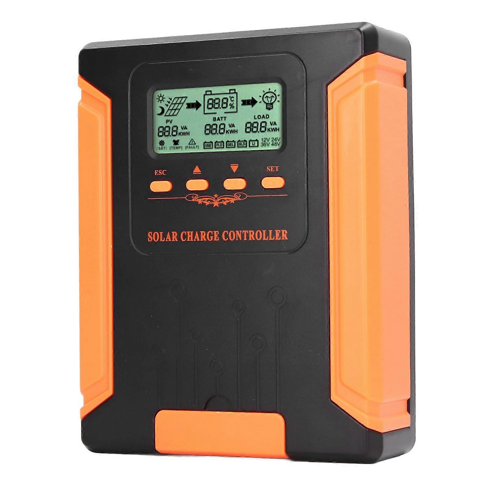 MPPT Solar Charge Controller 12V 24V 48V 50A with LCD Display, Efficiency Smart Temperature Control