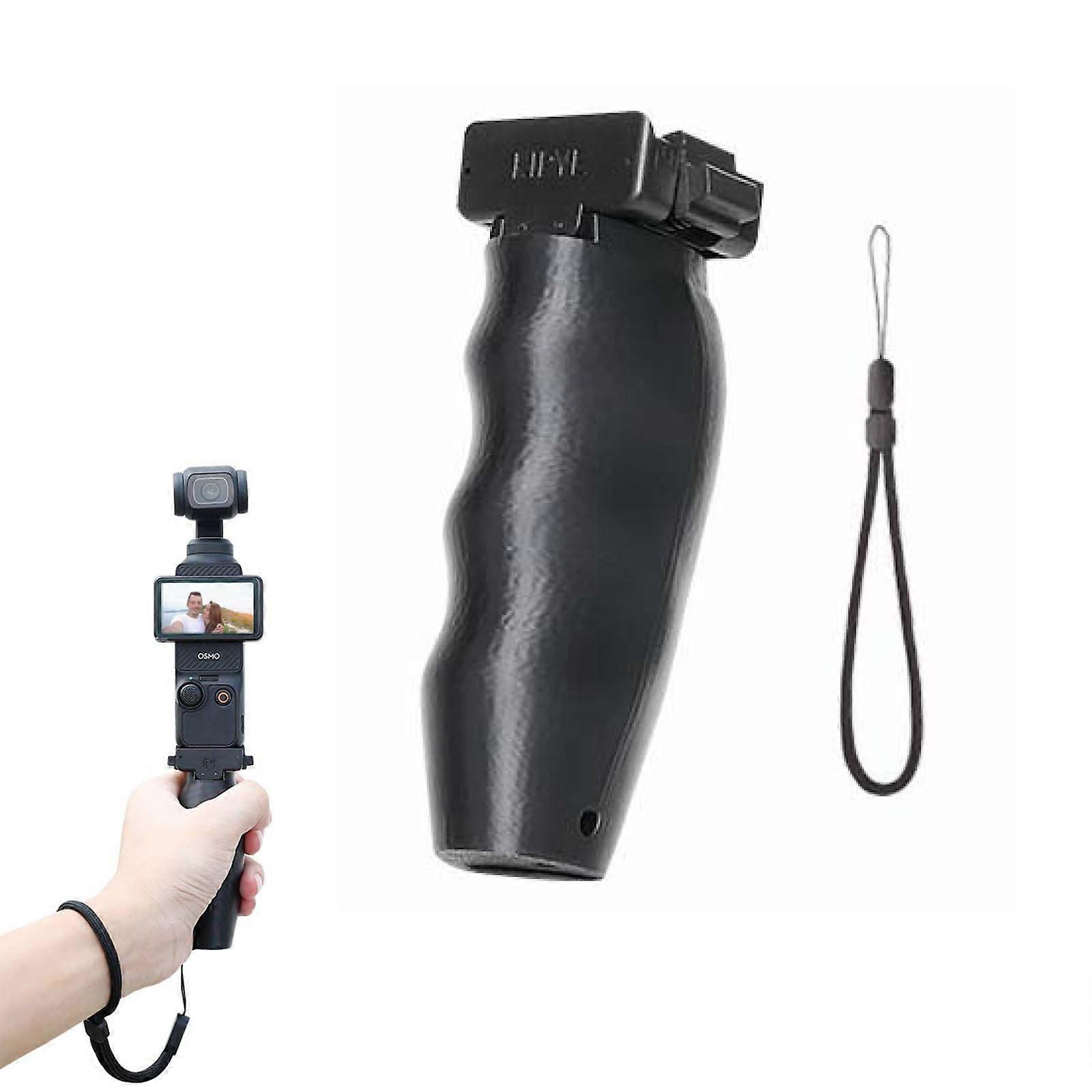 QuickRelease Handle Grip with Wrist Strap, Lightweight Extension Mount Accessories for DJI Osmo Pocket 3