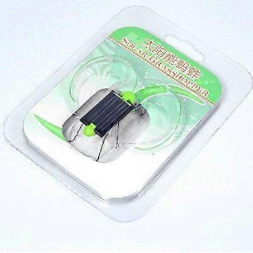Solar Powered Grasshopper Robot Toy  Sunlight Activated Insect, No Battery Required, Black