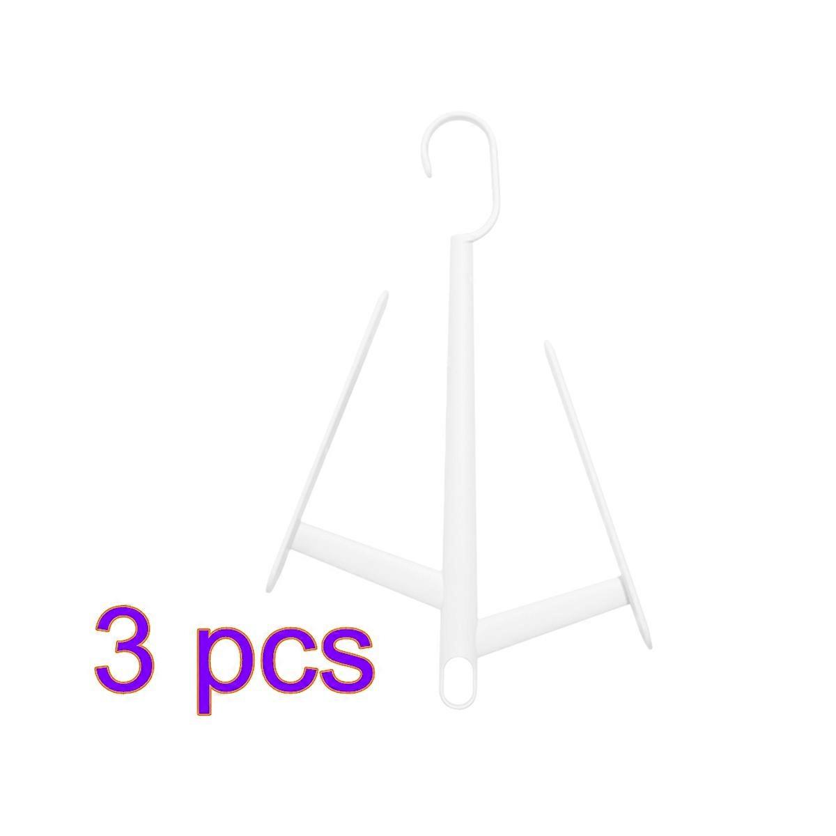 Dryer Rack for Shoes Multifunction Double Hook Drying Rack 3Pcs White