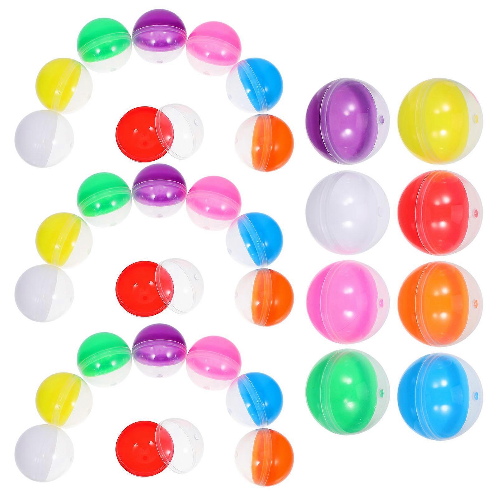 Vending Machines Round Box Plastic Containers for Party Use 100Pcs Assorted Color