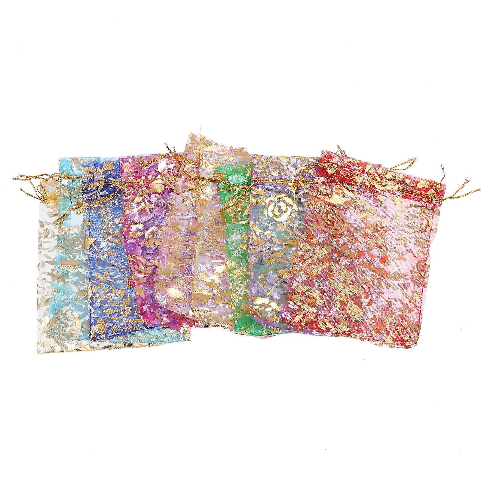 Storage Bag Handheld Drawstring Bag for Storage 100Pcs Assorted Color Yarn