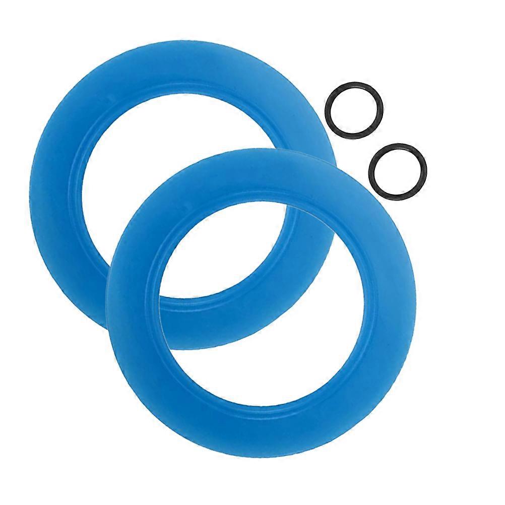 Rubber Flush Valve Seal for Toilets Replacement 2Sets Seal Ring Kit