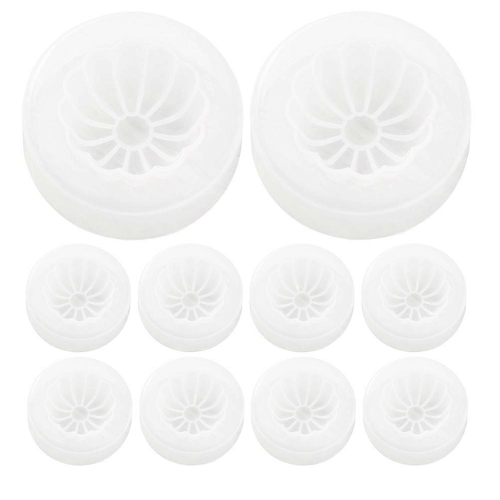 Dumpling Maker Transparent Baozi Mold for Baking Meat and Red Bean Buns 10Pcs
