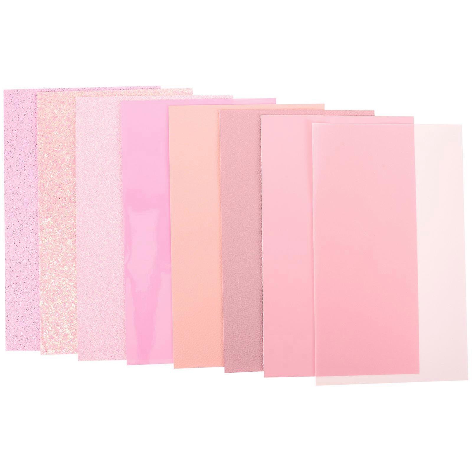 Craft Sheets for DIY Earring Materials 8 Sheets Pink Themed