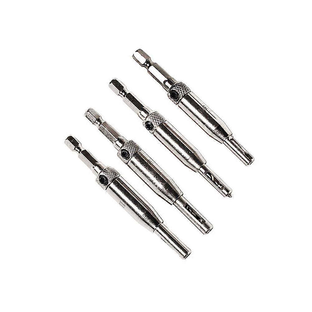 Kaikongqi Hinge Drill Bits Hex Set for Woodwork 4Pcs Durable Tool
