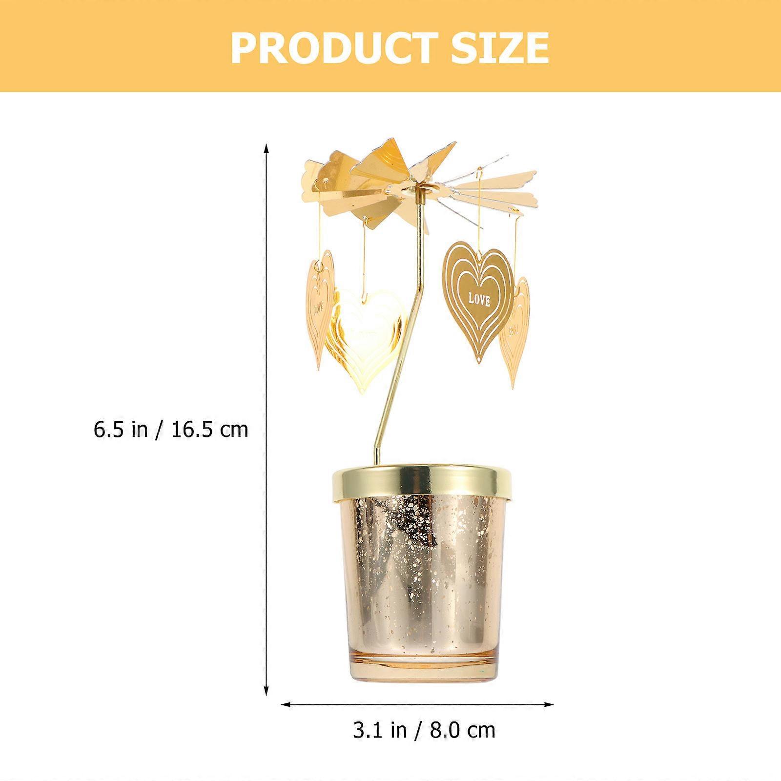 Rotating Candlestick for Romantic Candlelight Dinner Table Adornment