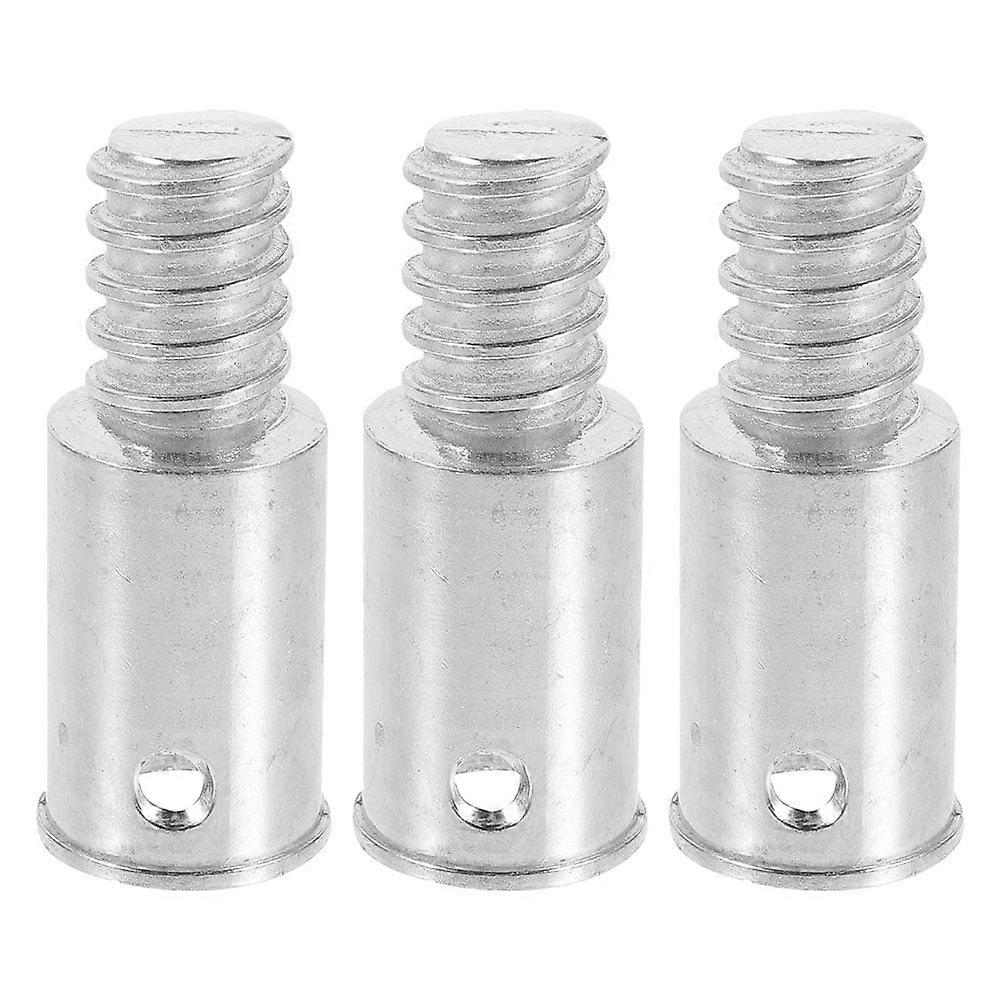 Broom Handle Replacement Thread Tip Aluminium Alloy 3Pcs for Secure Threaded Design