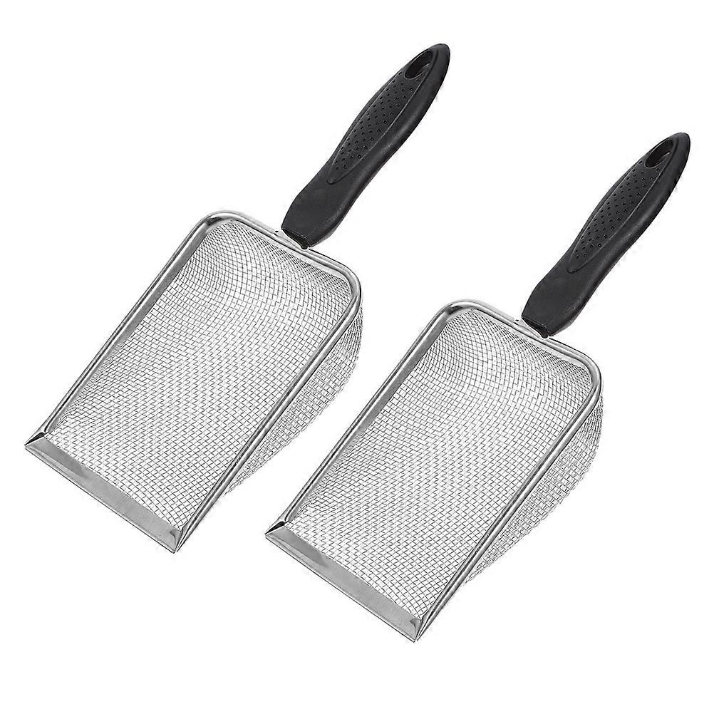 Household Substrate Stainless Litter for Pets 2Pcs Set