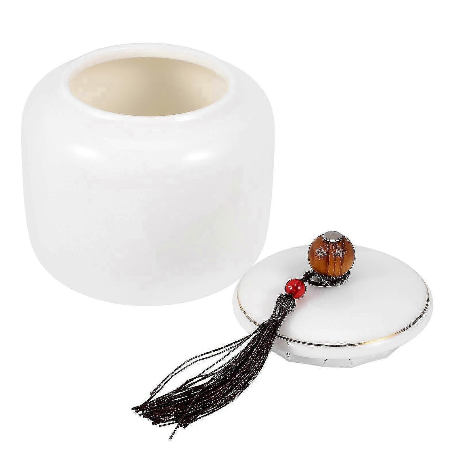 Tea Canister for Kitchen Use Ceramic Jar Multi-Function Storage