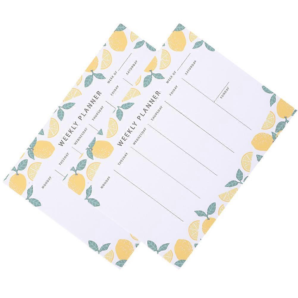 Weekly Planner Notepad for Daily Use 2Pcs Tear-Off Planning Notepad with Assorted Colors