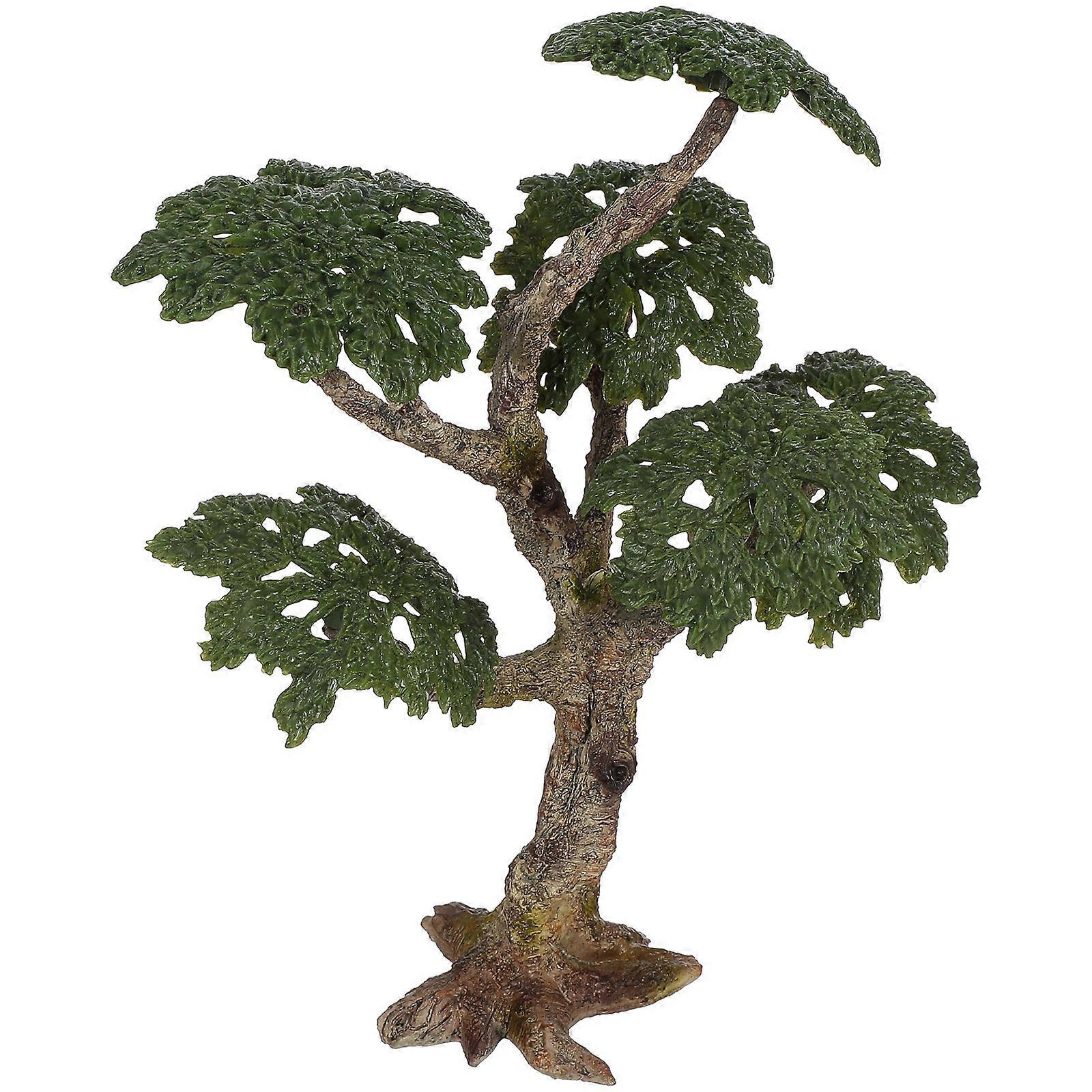 Plastic Model Tree for Model Railroads 2Pcs Miniature Landscape Trees