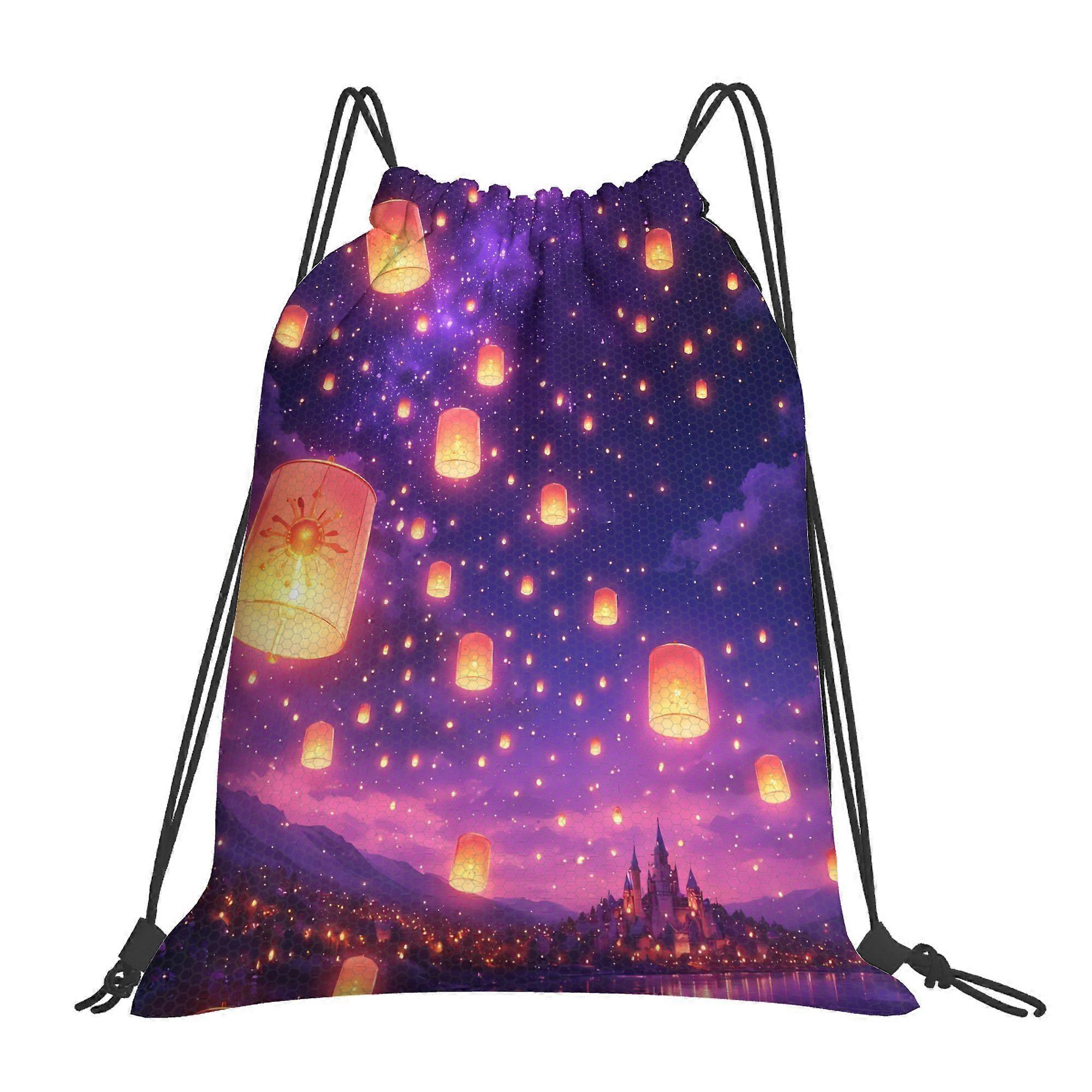 Lanterns Drawstring Bags-Dwazs