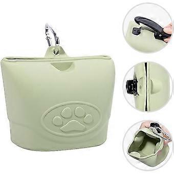Silicone Dog Treat Pouch-Small Training Bag-Portable Dog Treat Bag for Leash Dog Training Fanny Pack A