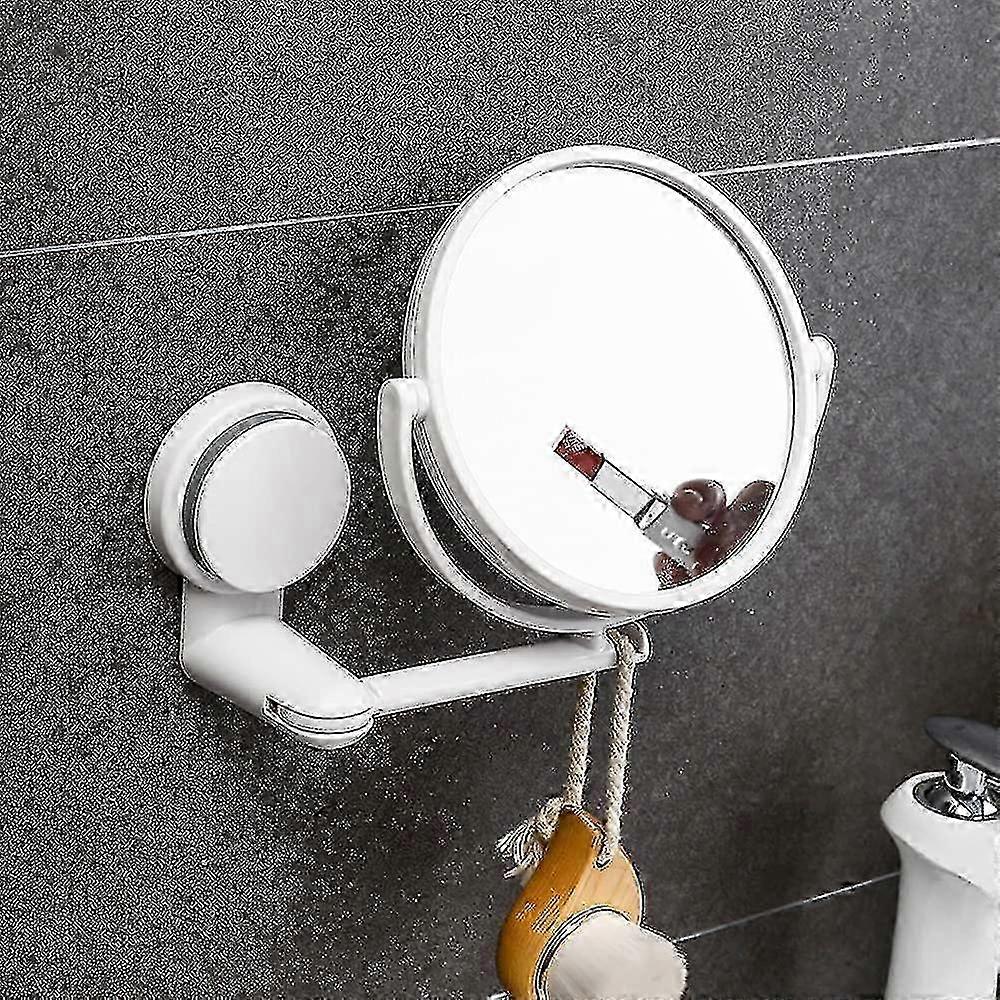 360 Adjustable Double-Sided Suction Cup Mirror for Bathroom & Desktop Use
