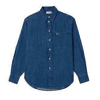 Lacoste Dame-/Dame-denimskjorte