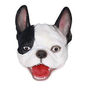 Dog Hand Puppet Realistyczna Śliczna Animal Hand Puppet Toy Prezent urodzinowy do opowiadania historii (Czarny Biały)