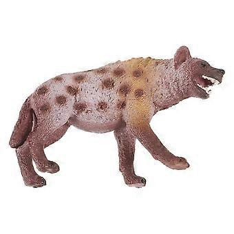 Brinquedo educativo de plástico em forma de hiena para crianças, figura de animal selvagem.