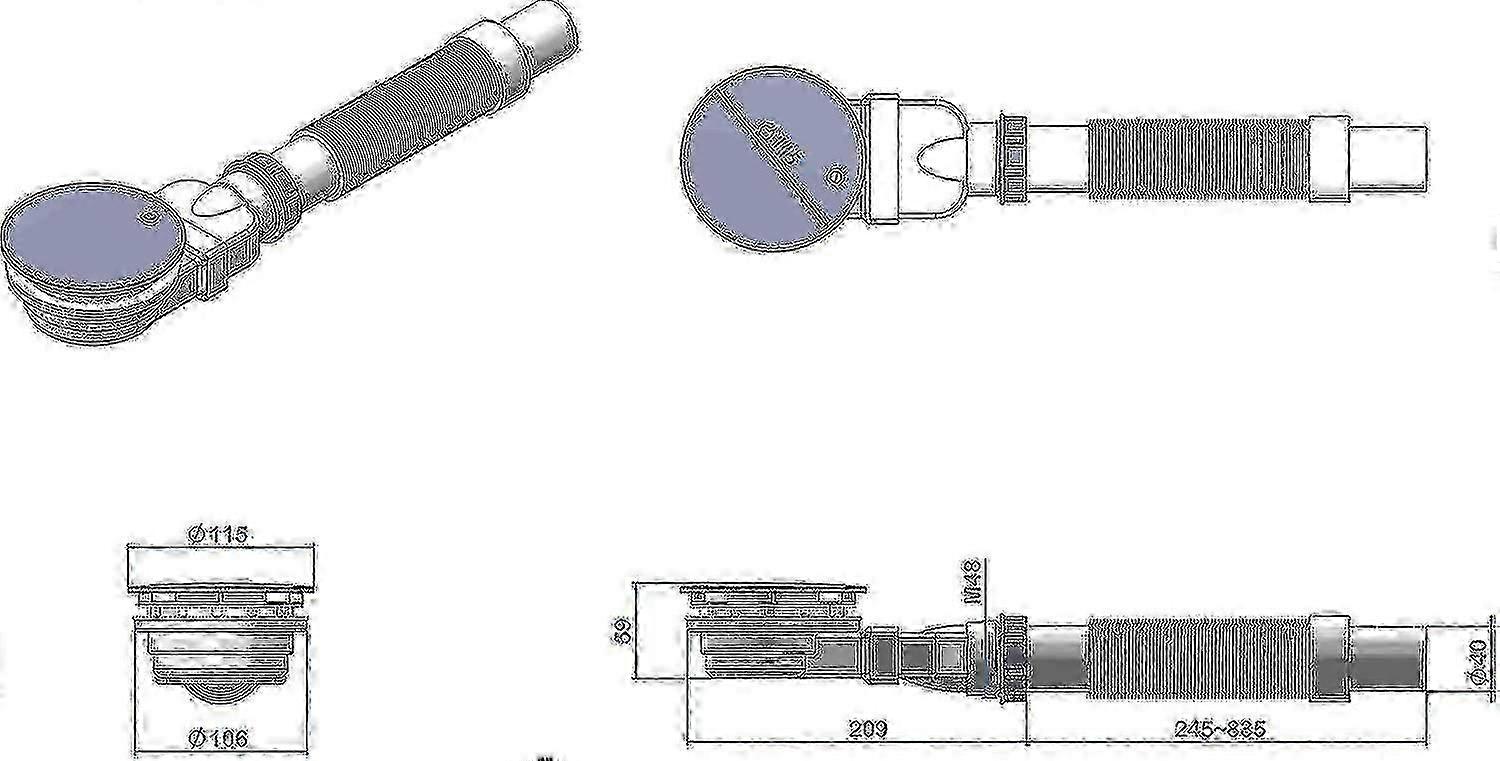 Extra Flat Shower Drain 90 Mm-a