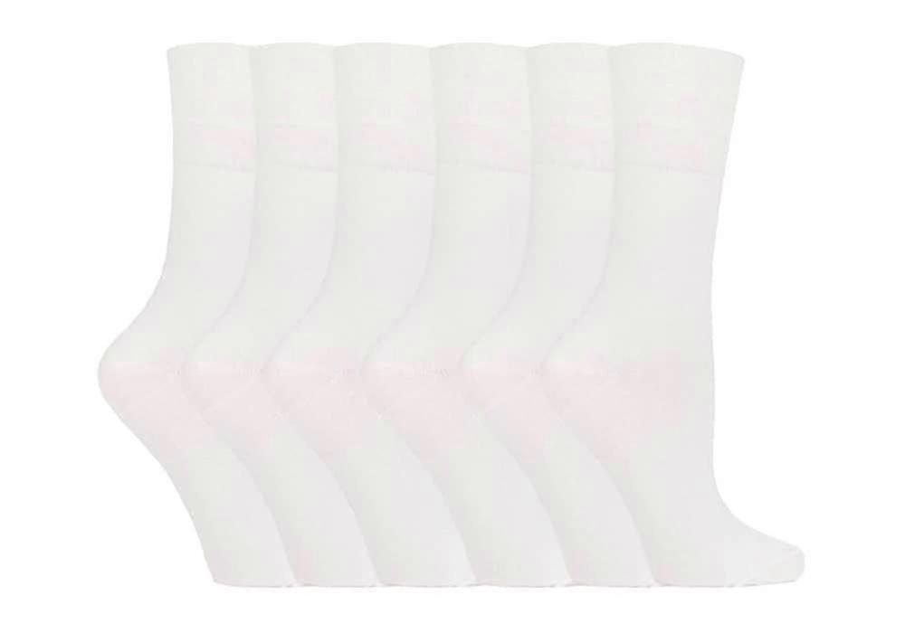 6-pack icke-elastiska damstrumpor 4-8n
