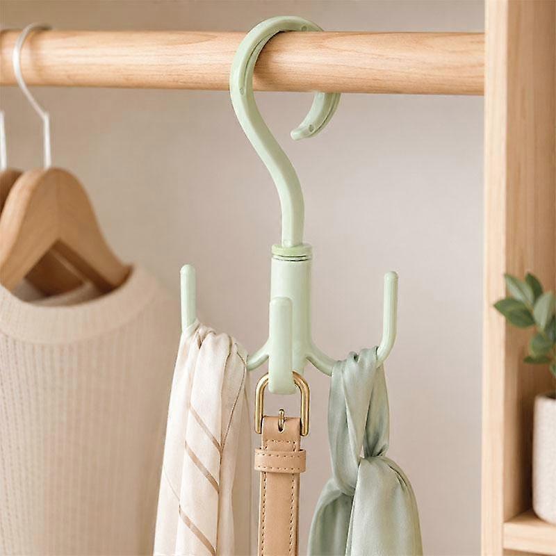 Multifunctional Rotatable Wardrobe Four Claws Storage Hook