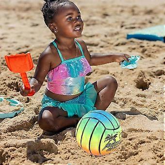 Regenbogenfarbene, elastische PVC-Bälle, 3er-Packung, für Kinder zum Spielen im Freien