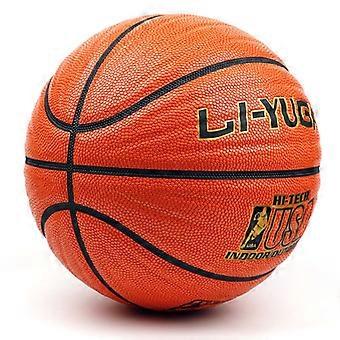 Cowhide Size 7 Adult Standard Match Training Basketball Orange